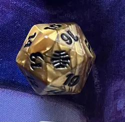 MTG Magic The Gathering Alara Reborn Gold Spindown D20 - Image 1