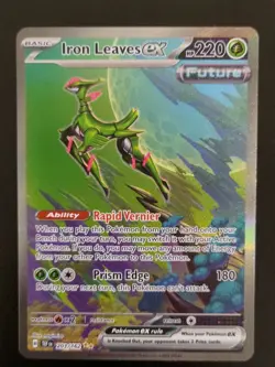 Iron Leaves ex 203/162 Pokemon TCG Temporal Forces Special Illustration Rare NM - Image 1