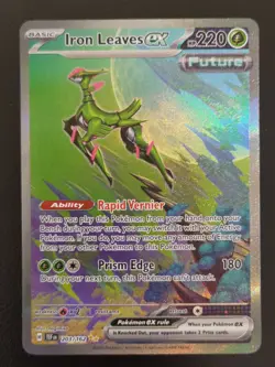 Iron Leaves ex 203/162 Pokemon TCG Temporal Forces Special Illustration Rare NM - Image 1