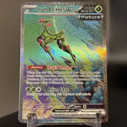 Pokemon TCG Temporal Forces: Iron Leaves ex 203/162 Special Illustration Rare - Image 2