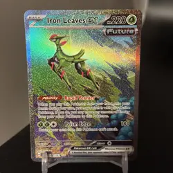 Pokemon TCG Temporal Forces: Iron Leaves ex 203/162 Special Illustration Rare - Image 3