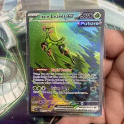 Pokemon TCG Temporal Forces: Iron Leaves ex 203/162 Special Illustration Rare - Image 1