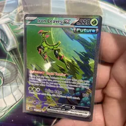 Pokemon TCG Temporal Forces: Iron Leaves ex 203/162 Special Illustration Rare - Image 2