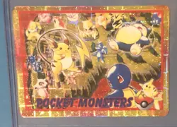 Vintage 1998 Japanese Bandai Pocket Monsters Vending Raichu/Friends #24 Prism - Image 1