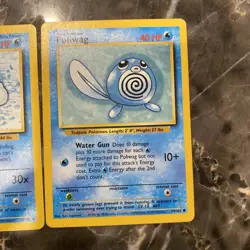 Shadowless Poliwag 59/102 & Poliwhirl 38/102 Base Set Vintage WOTC Pokemon TCG - Image 2