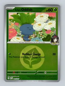 Pokemon TCG - Ascended Heroes - (Reverse Holo) - Erika's Oddish - 001/217 - Image 1