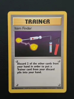 Pokemon Trainer Item Finder 74/102 Base Set Vintage WOTC Uncommon - Image 2