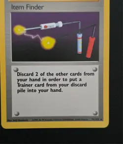 Pokemon Trainer Item Finder 74/102 Base Set Vintage WOTC Uncommon - Image 4