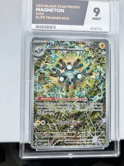 Pokemon TCG Magneton SV 159 Black Star Promo Ace Grading Mint 9 - Image 1