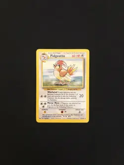 Pokemon TCG Pidgeotto 22/102 Base Set Regular Rare Unlimited WOTC Vintage - Image 1