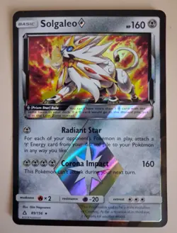Pokemon TCG - Solgaleo 89/156 Holo Sun & Moon Ultra Prism - excellent no play - Image 1