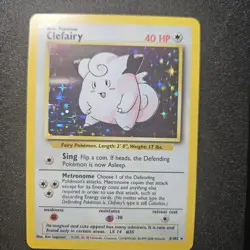 Pokemon Base Set Clefairy Holo 5/102 4th Print 1999-2000 Nm - Image 3
