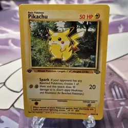 Pikachu 60/64 1st Edition Lightly Played LP Jungle Set 1999 WOTC Pokemon Card - Image 1