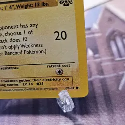 Pikachu 60/64 1st Edition Lightly Played LP Jungle Set 1999 WOTC Pokemon Card - Image 3