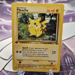 Pikachu 60/64 1st Edition Lightly Played LP Jungle Set 1999 WOTC Pokemon Card - Image 1