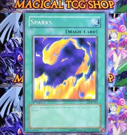 Yugioh Sparks Legend of Blue-Eyes 1st Edition LOB-055 Konami 2002 NM - Image 1