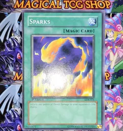 Yugioh Sparks Legend of Blue-Eyes 1st Edition LOB-055 Konami 2002 NM - Image 3