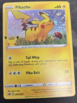 Pokemon Pikachu TCG SWSH039 General Mills 25th Anniversary Holo Promo Card MINT - Image 1