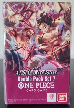 One Piece TCG Double Pack Set A Fist Of Divine Speed DP-07 New Sealed - Image 1