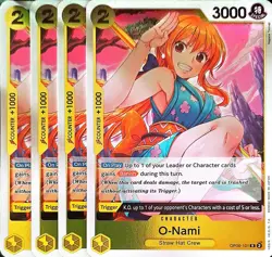 One Piece TCG - 4er Playset - OP06-101 O-Nami R/EN/NM - Image 1