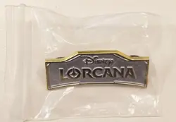 Disney Lorcana Pin Organized Play Promotial Item White / Steel Logo New Unopened - Image 1