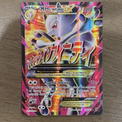 Pokemon TCG M Mewtwo EX Full Art Ultra Rare Holo BREAKthrough 160/162 English - Image 1