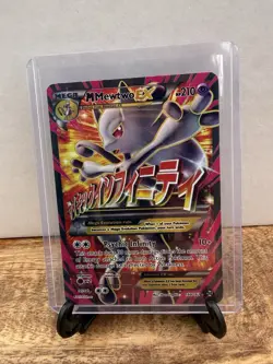 M Mewtwo EX Full Art Holo Ultra Rare Card PSA 7 160/162 Breakthrough Pokemon TCG - Image 1