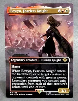 Magic MTG Eowyn, Fearless Knight Borderless Rare Tales of Middle-earth NM/M - Image 1
