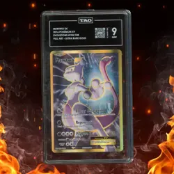 Pokemon XY Evolutions MEWTWO EX 103/108 Ultra Rare Gold TAG 9 - Image 1