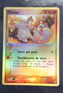 Carte Pokemon REVERSE Phanpy 62/109 EX Rubis Saphir Bloc EX FR - Image 1