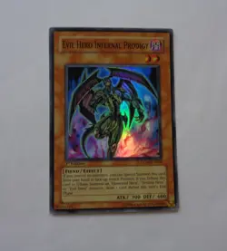 Evil Hero Infernal Prodigy DP06-EN008 (Super Rare, 1st Edition, Excellent VLP) - Image 1