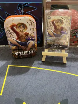 🇫🇷One Piece Carte Promo Luffy P-075 Scelle + Mini-Tin Pack Set TS-02 Vol.2 - Image 1