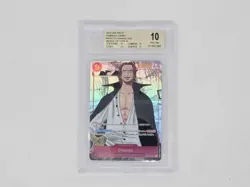 ✨ BGS 10 Gem Mint 2022 One Piece OP01-121 Manga Shanks Romance Dawn ✨ - Image 1