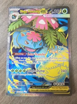 Mega Venusaur Ex 155/132 Full Art Ultra Rare - Pokemon TCG Mega Evolution NM - Image 1