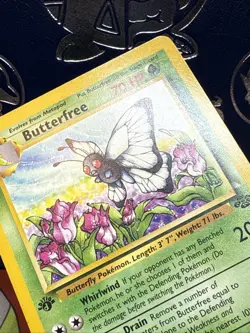 “d” Edition Error Butterfree 33/64 1st Edition Jungle Pokemon TCG Cards LP - Image 5