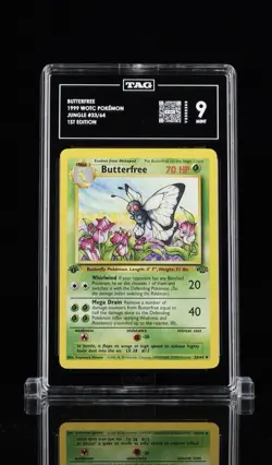 TAG 9 RANK 1!! Pokemon TCG 1999 Jungle #33/64 Butterfree 1st Edition - Image 1