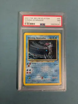 PSA 7 SHINING GYARADOS #65 HOLO 2001 POKEMON NEO REVELATION - Image 1