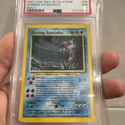 2001 POKEMON NEO REVELATION #65 SHINING GYARADOS-HOLO PSA 7 - Image 3