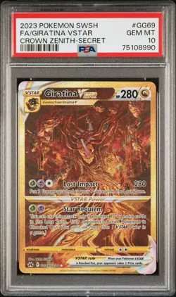 GIRATINA VSTAR 2023 Pokemon SWSH Crown Zenith Galarian Gallery #GG69 PSA 10 - Image 1