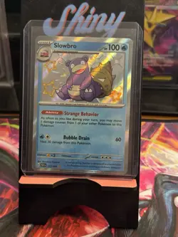 Pokemon TCG Slowbro 117/091 SV Paldean Fates Baby Shiny Rare Card - Image 1