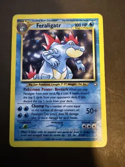Feraligatr 4/111 Rare Pokemon Holo Card Neo Genesis Unlimited MP - Image 1