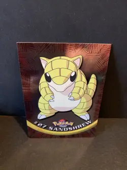Topps Pokemon Sandshrew TV Animation Edition Holo Foil Card #27 - Image 1