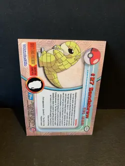 Topps Pokemon Sandshrew TV Animation Edition Holo Foil Card #27 - Image 2