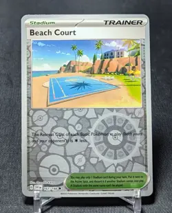 Beach Court Uncommon Reverse Holo Stadium Scarlet & Violet Pokemon Card 167/198 - Image 1