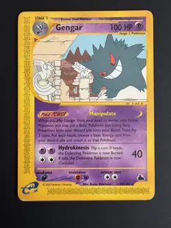Pokemon Gengar TCG Skyridge 10/144 Non-Holo Card MP Condition - Image 1