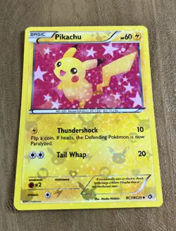 Pikachu RC7/RC25 Legendary Treasures: Radiant Collection Holo Trading Card - Image 1
