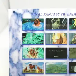 #057 FinalfantasyⅦ Ending Final Fantasy Ⅳ 4 Art Museum card JAPAN GAME square - Image 2