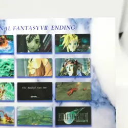 #057 FinalfantasyⅦ Ending Final Fantasy Ⅳ 4 Art Museum card JAPAN GAME square - Image 3