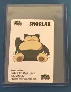 1998 POKEMON KFC CARD GAME SNORLAX #143 - Image 1
