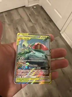 Pokemon TCG Celebi & Venusaur GX 1/181 Sm-Team Up Tag Team - Image 1